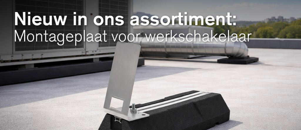 Nieuw in assortiment: montageplaat voor werkschakelaar - installatiematerialen bij Airco Techniek Oss
